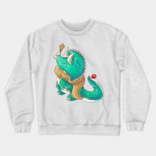 Trimmed Triceratops Crewneck Sweatshirt